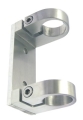 Pfostenhalterung 120/50/8 mm, f�r Rohr 33,7 mm, V2A